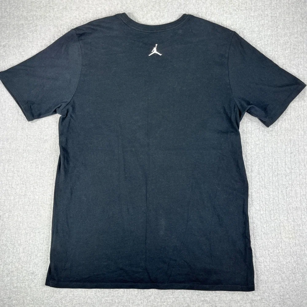 Michael Air Jordan T-Shirt Mens L Black Jumpman NBA professional basketball‎